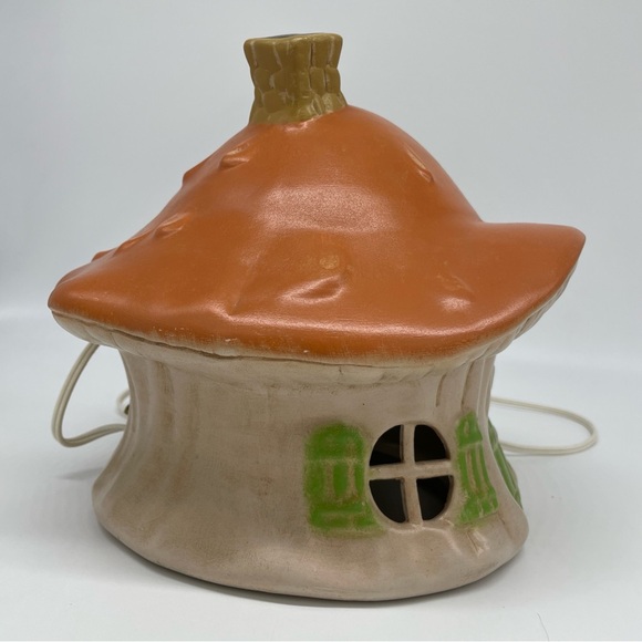 Mushroom Tree Fairy Ceramic Night Light - Picture 5 of 13